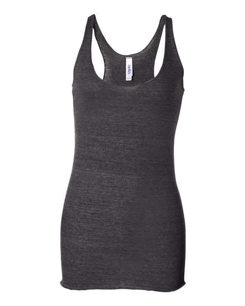 BELLA + CANVAS 8430 Women's Triblend Racerback Tank - Charcoal Black Triblend - front