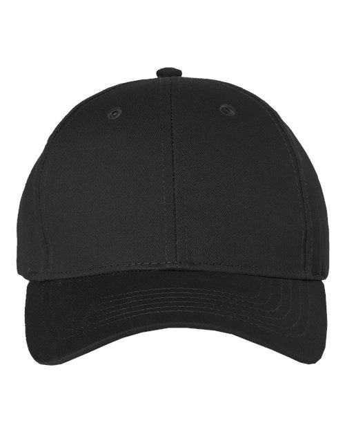 Valucap 2260 Cotton Twill Cap - Black - front