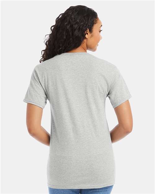 Hanes 5280 Essential-T T-Shirt - Ash - model back