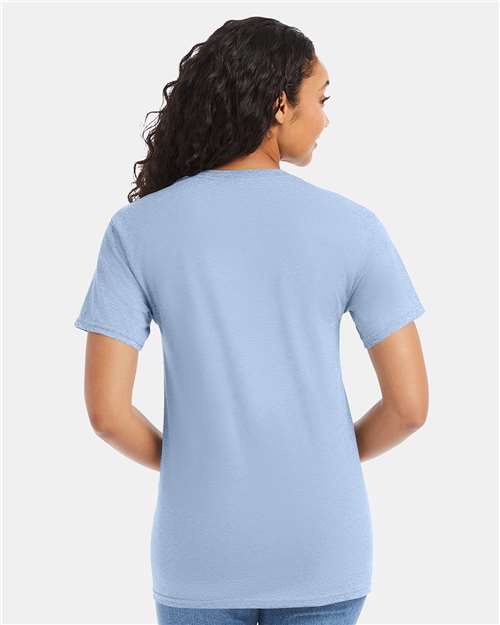 Hanes 5280 Essential-T T-Shirt - Light Blue - model back