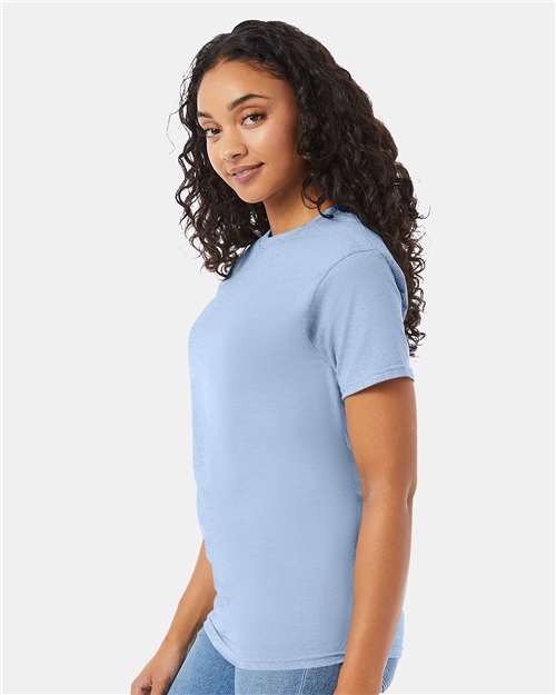 Hanes 5280 Essential-T T-Shirt - Light Blue - model side