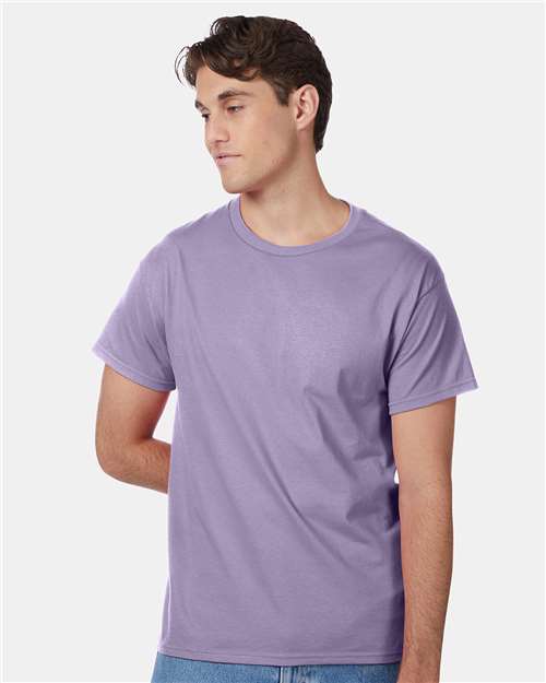 Hanes 5250 Authentic T-Shirt - Lavender - model front