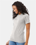 Hanes 5180 Unisex Beefy-T T-Shirt - Ash - model side