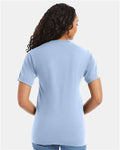 Hanes 5180 Unisex Beefy-T T-Shirt - Light Blue - model back