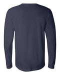 Bella+Canvas 3501 Unisex Jersey Long Sleeve Tee - Navy - back