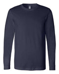 Bella+Canvas 3501 Unisex Jersey Long Sleeve Tee - Navy - front