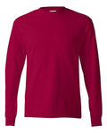 Hanes 5586 Authentic Long Sleeve T-Shirt - Deep Red - front