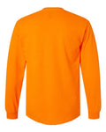 Gildan 2400 Ultra Cotton Long Sleeve T-Shirt - Safety Orange - back
