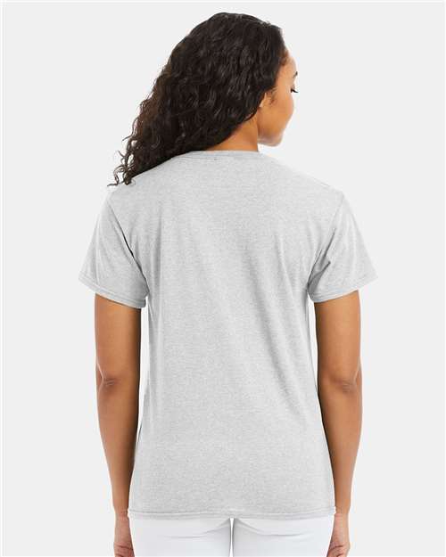 Hanes 5170 Unisex EcoSmart T-Shirt - Ash - model back