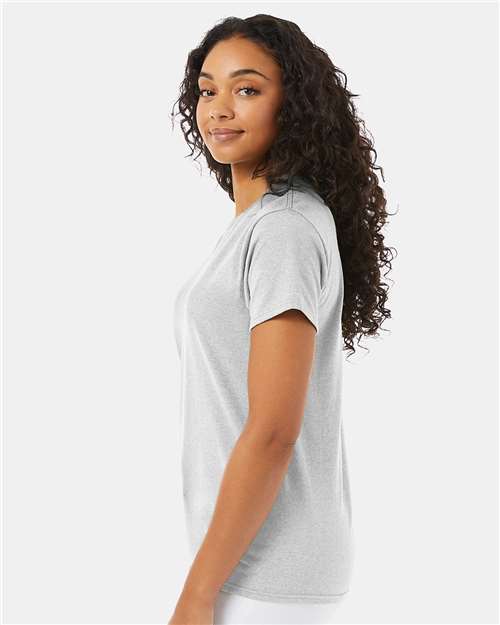 Hanes 5170 Unisex EcoSmart T-Shirt - Ash - model side