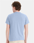 Hanes 5170 Unisex EcoSmart T-Shirt - Light Blue - model back