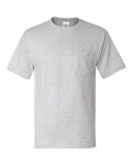 Hanes 5590 Men's Authentic Pocket T-Shirt - Ash - front