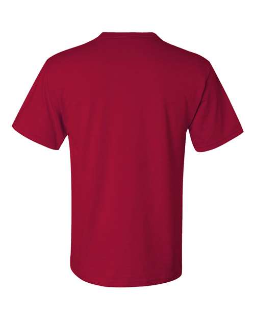 Jerzees 29MPR Unisex Dri-Power 50/50 Pocket T-Shirt - True Red - back