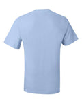 Hanes 5190 Men's Beefy-T Pocket T-Shirt - Light Blue - back