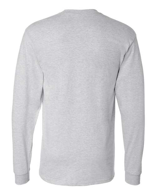 Hanes 5186 Beefy-T Long Sleeve T-Shirt - Ash - back