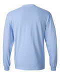 Hanes 5186 Beefy-T Long Sleeve T-Shirt - Light Blue - back