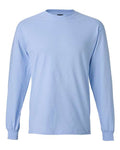 Hanes 5186 Beefy-T Long Sleeve T-Shirt - Light Blue - front