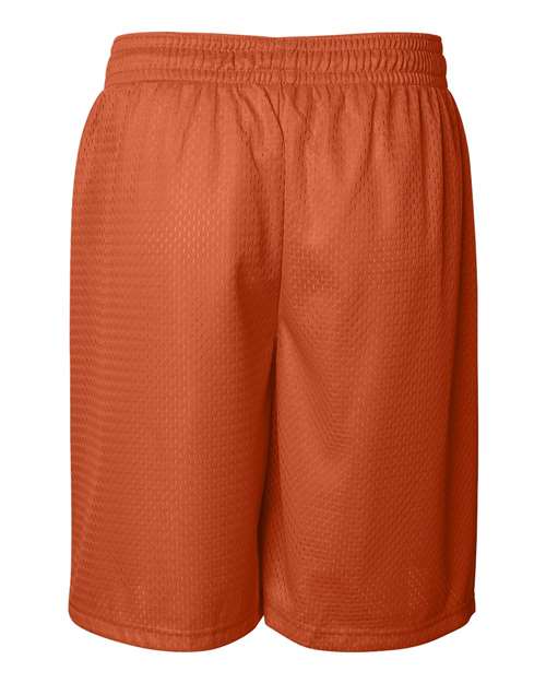 Badger 7209 Men's Pro Mesh 9" Shorts - Burnt Orange - back