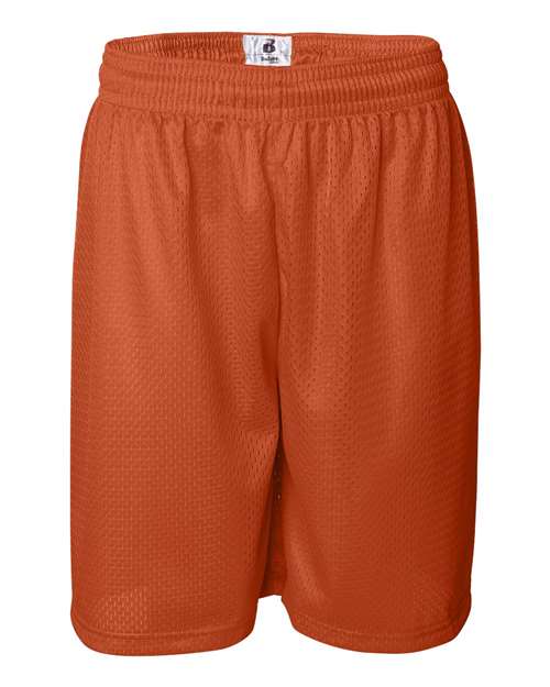 Badger 7209 Men's Pro Mesh 9" Shorts - Burnt Orange - front