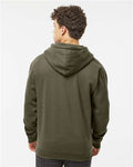 Independent Trading Co. IND4000Z Unisex Heavyweight Full-Zip Hooded Sweatshirt - Army - model back