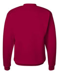 Hanes P160 EcoSmart Crewneck Sweatshirt - Deep Red - back