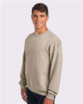Jerzees 562MR NuBlend Crewneck Sweatshirt - Sandstone - model side