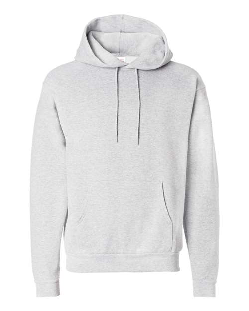 Hanes P170 EcoSmart Hooded Sweatshirt - Ash - flat front