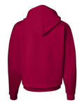 Hanes P170 EcoSmart Hooded Sweatshirt - Deep Red - back