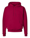 Hanes P170 EcoSmart Hooded Sweatshirt - Deep Red - flat front