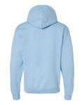 Hanes P170 EcoSmart Hooded Sweatshirt - Light Blue - back
