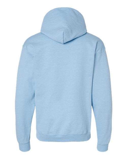 Hanes P170 EcoSmart Hooded Sweatshirt - Light Blue - back