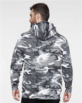 Code Five 3969 Unisex Camo Fleece Hoodie Sweatshirt - Urban Woodland - model back