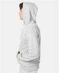 Hanes F170 Ultimate Cotton Hooded Sweatshirt - Ash - model side