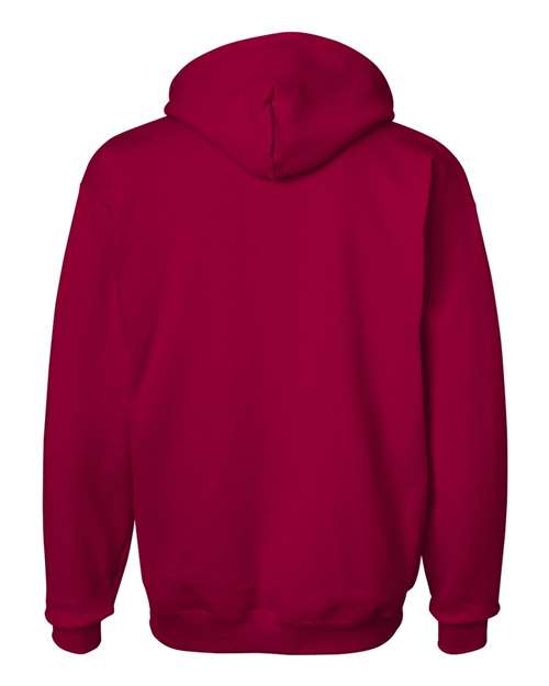 Hanes F170 Ultimate Cotton Hooded Sweatshirt - Deep Red - back