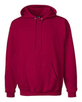 Hanes F170 Ultimate Cotton Hooded Sweatshirt - Deep Red - flat front