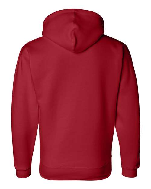 J. America 8824 Men's Premium Hooded Sweatshirt - Red - back