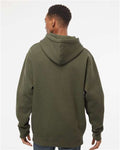 Independent Trading Co. IND4000 Heavyweight Hooded Sweatshirt - Army - model back