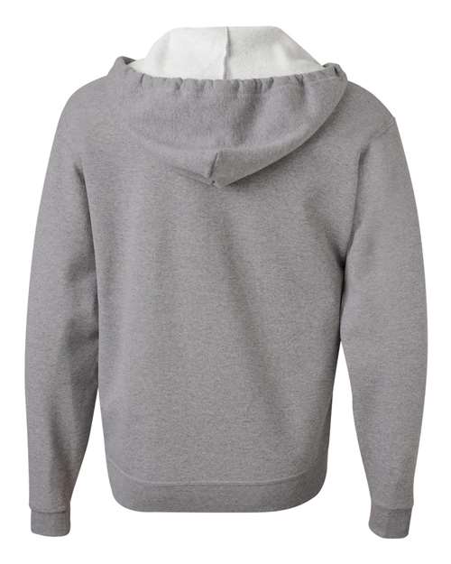 Jerzees 993MR Unisex NuBlend Full-Zip Hooded Sweatshirt - Oxford - back