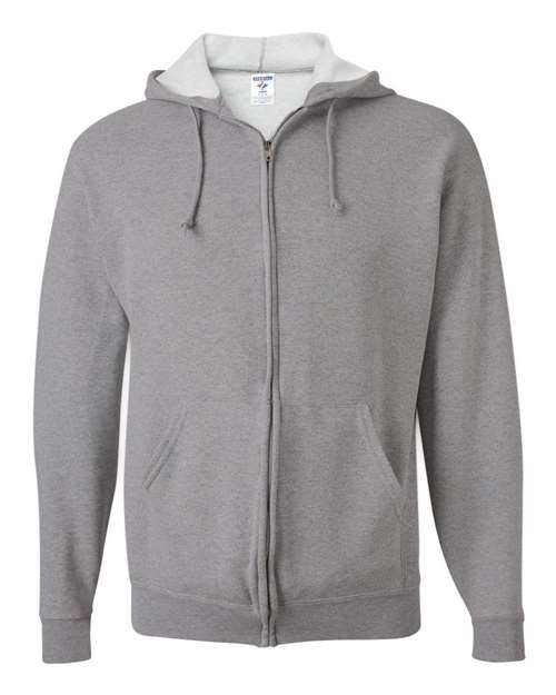 Jerzees 993MR Unisex NuBlend Full-Zip Hooded Sweatshirt - Oxford - front
