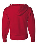 Jerzees 993MR Unisex NuBlend Full-Zip Hooded Sweatshirt - True Red - back