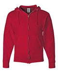 Jerzees 993MR Unisex NuBlend Full-Zip Hooded Sweatshirt - True Red - front