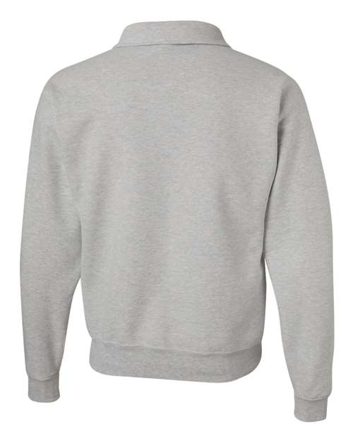 Jerzees 4528MR Unisex Super Sweats NuBlend Quarter-Zip Cadet Collar Sweatshirt - Oxford - back