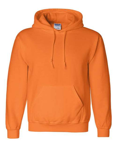 Gildan 12500 DryBlend Hooded Sweatshirt - Safety Orange - front