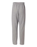 Jerzees 974MPR Unisex NuBlend Open-Bottom Sweatpants with Pockets - Oxford - back