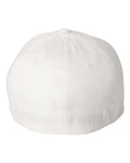 Flexfit 5001 V-Flexfit Cotton Twill Cap - White - back