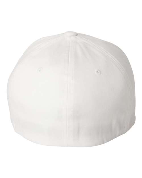 Flexfit 5001 V-Flexfit Cotton Twill Cap - White - back