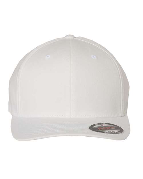 Flexfit 5001 V-Flexfit Cotton Twill Cap - White - front