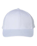Valucap VC400 Mesh-Back Twill Trucker Cap - White - front