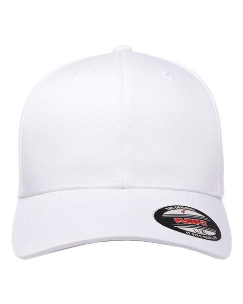 Flexfit 6277 Cotton Blend Cap - White - front