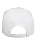 Valucap 8869 Five-Panel Twill Cap - White - back